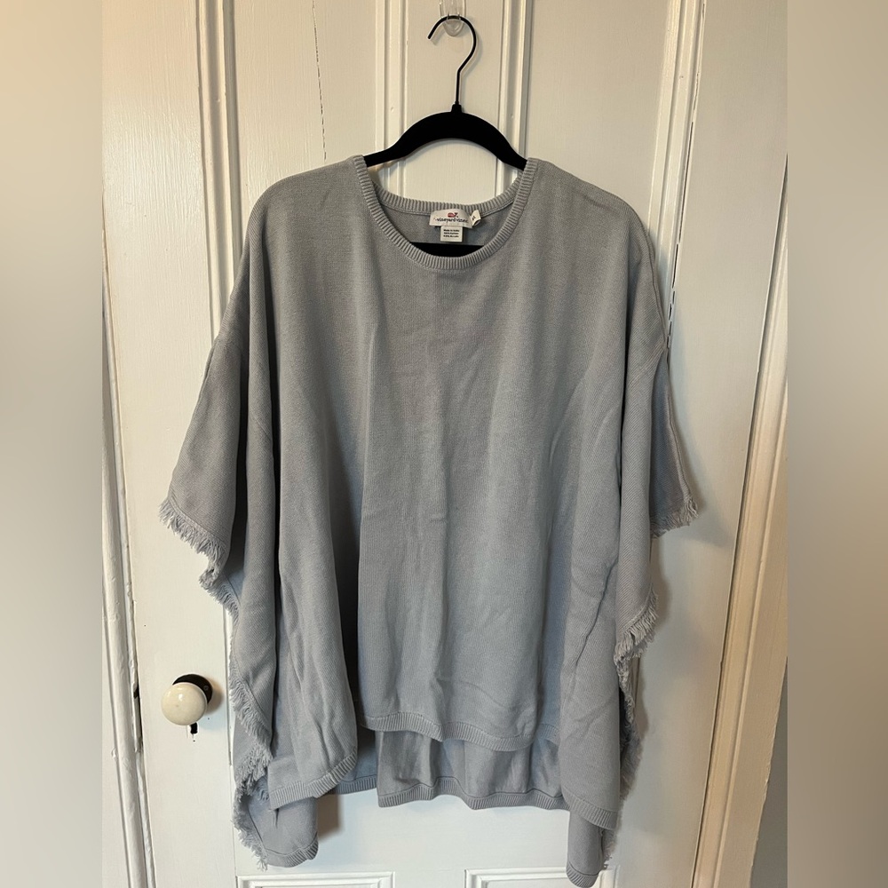 NWOT Vineyard Vines Blue Sweater/Poncho